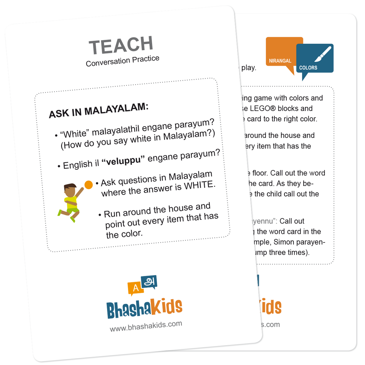 Malayalam Colors Flashcards BhashaKids