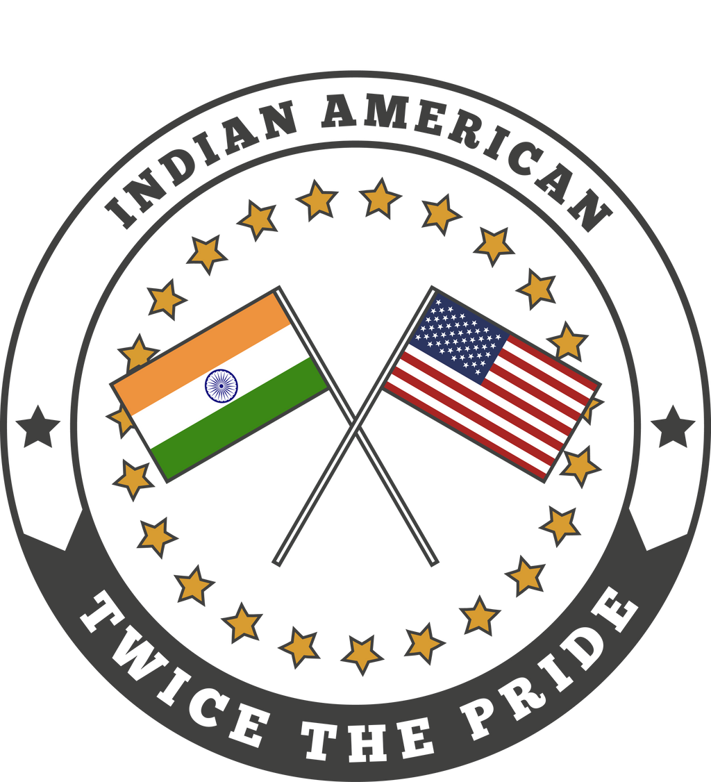 Indian-American Sticker: "Twice the Pride" - BhashaKids. India USA Crossed Flag Round Sticker. Indian American Flags Round Sticker. India USA Pride sticker. Indian American Pride Sticker.