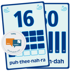 Learn Tamil. Tamil Numbers. Tamil Numbers Flashcards - BhashaKids. Learn Numbers in Tamil.  Tamil vocabulary. Spoken Tamil. Learn Tamil Numbers. Tamil language immersion. Learn Tamil through English.