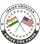 Indian-American Sticker: "Twice the Pride" - BhashaKids. India USA Crossed Flag Round Sticker. Indian American Flags Round Sticker. India USA Pride sticker. Indian American Pride Sticker.